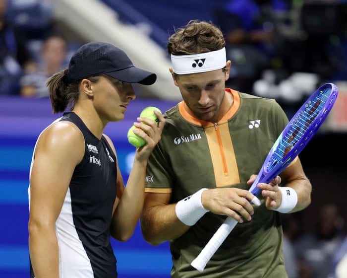 Pegula/Draper v Swiatek/Ruud: US Open mixed doubles semi-finals – live updates