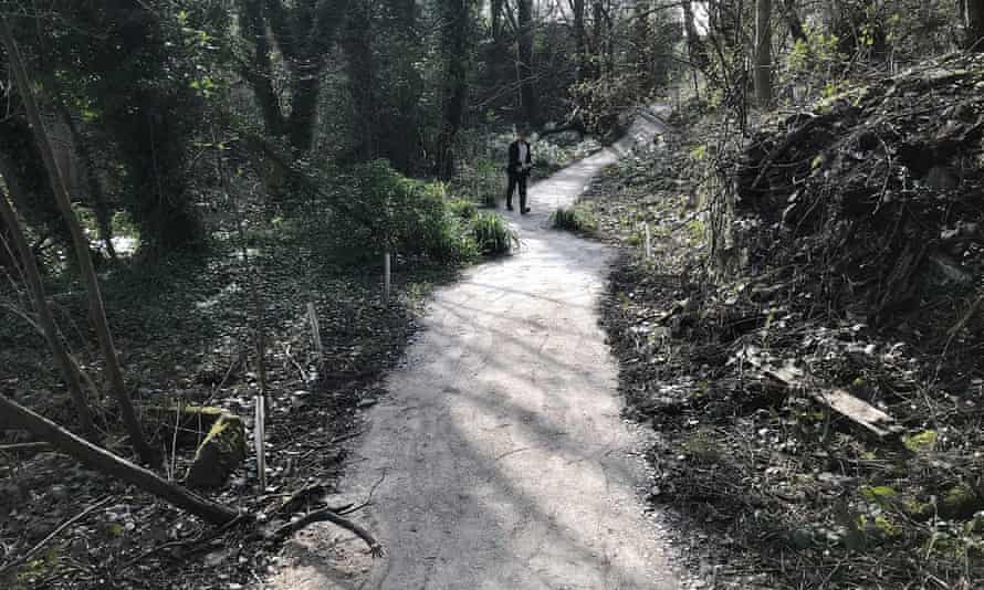 A new stone path has been created to provide access to the back.