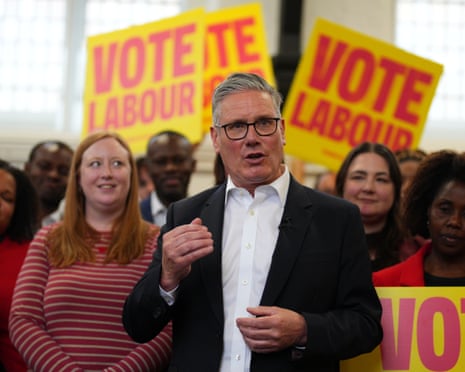Keir Starmer with supporters
