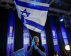 Israel election live: setback for Netanyahu as exit polls show strong opposition