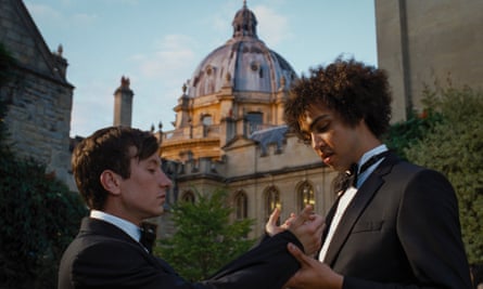 Barry Keoghan and Archie Madekwe in Saltburn