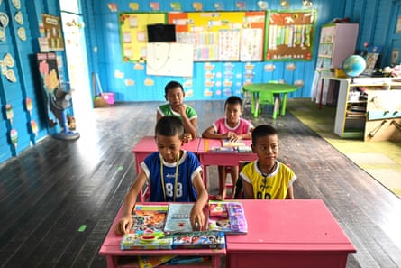 The four students remaining at Khun Samut school