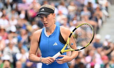 Coco Gauff shows strength to defy coaches and beat Caroline Wozniacki | US Open tennis 1 Caroline Wozniacki in action against Coco Gauff