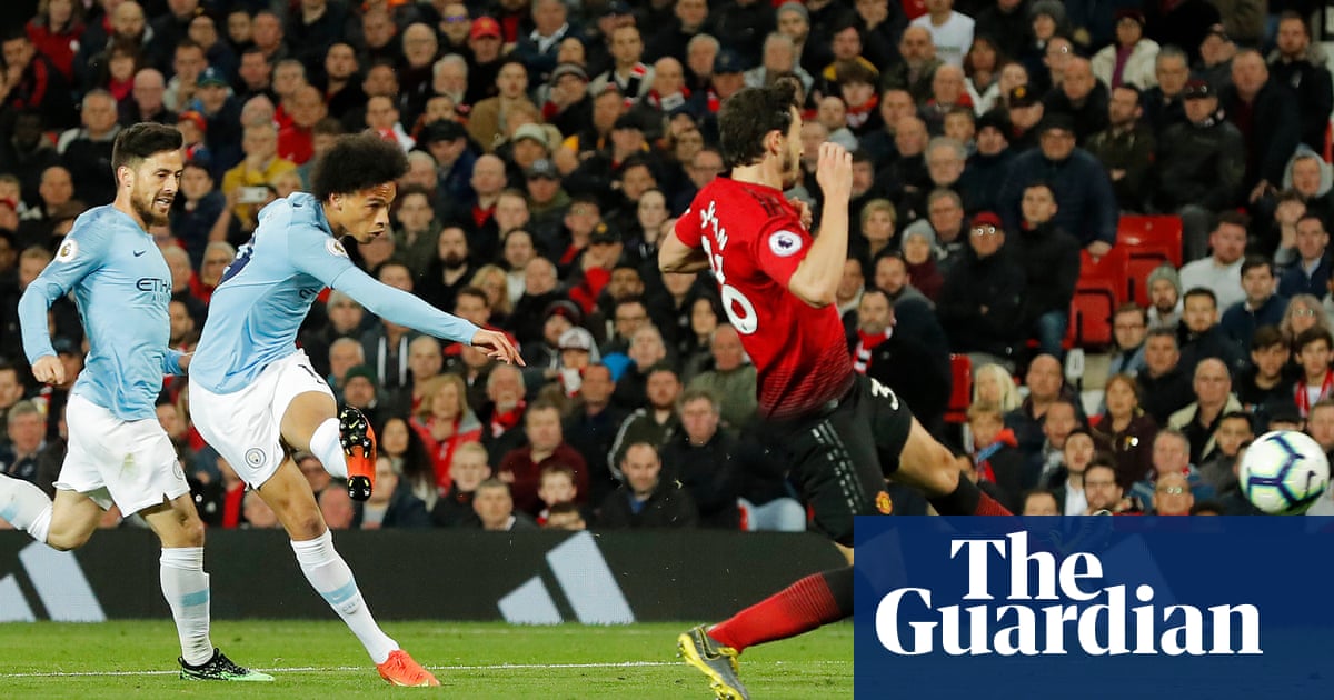 Leroy San fires Manchester City past United to tip scales in title race
