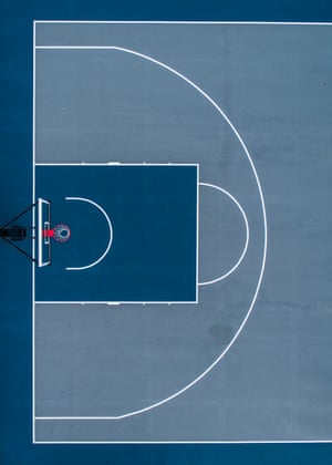 Shooting Hoops Aerial Views Of Basketball Courts In Pictures