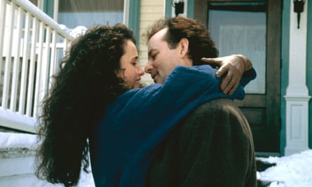 Murray with Andie MacDowell in Groundhog Day.