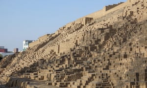 The Inca ruins of Huaca Pucllane in Lima, Peru