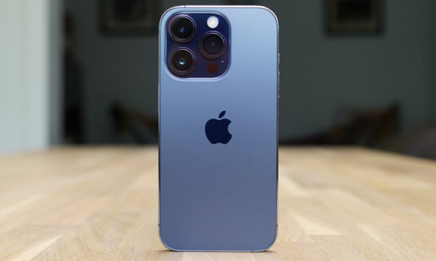 The back of the iPhone 14 Pro showing the camera array.