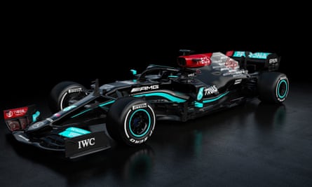 Mercedes’ new W12 car for the 2021 season.