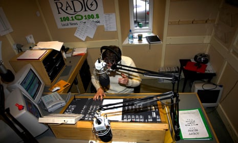 Radio DJ on air