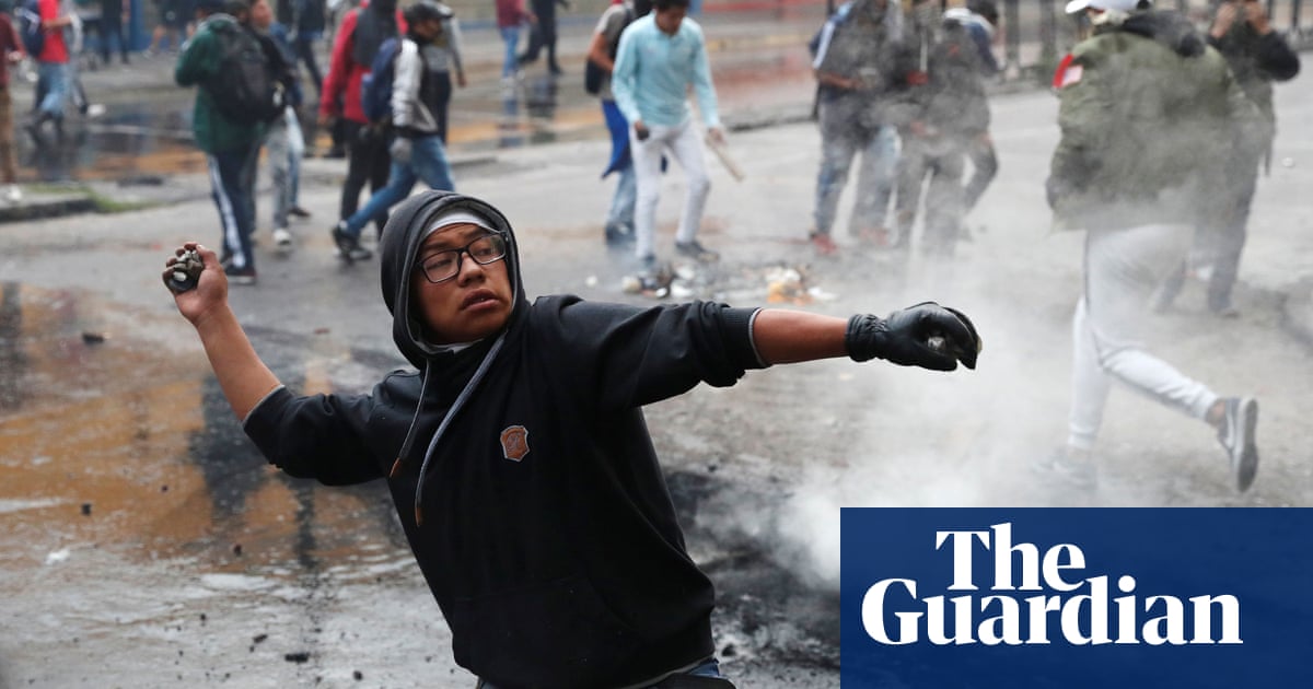 Ecuador moves government out of capital as violent protests rage