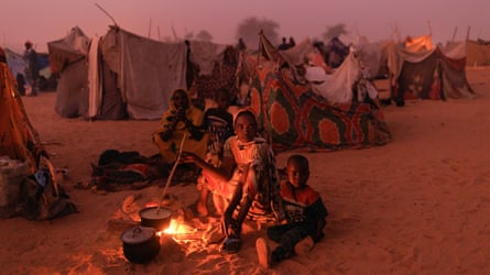 Refugees in Chad who have fled Sudan. Food aid is taking weeks longer to arrive with the strait of Hormuz closed.