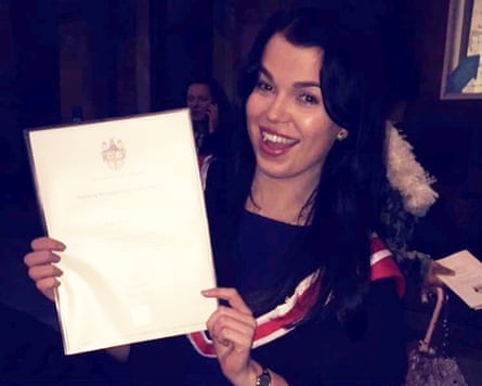 Ruby McGowan at her graduation