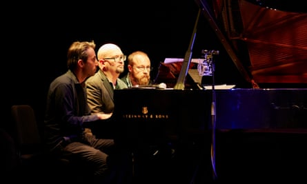 Alex Hawkins, Ethan Iverson and Adam Fairhall at Kings Place, London
