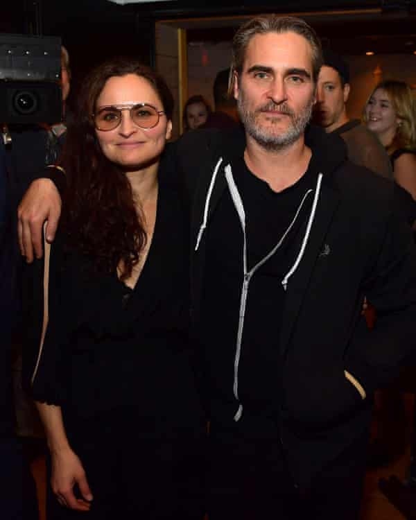 ‘Wonderful’ … Rain and Joaquin Phoenix, who came to her recent record launch fresh from the Joker premiere.