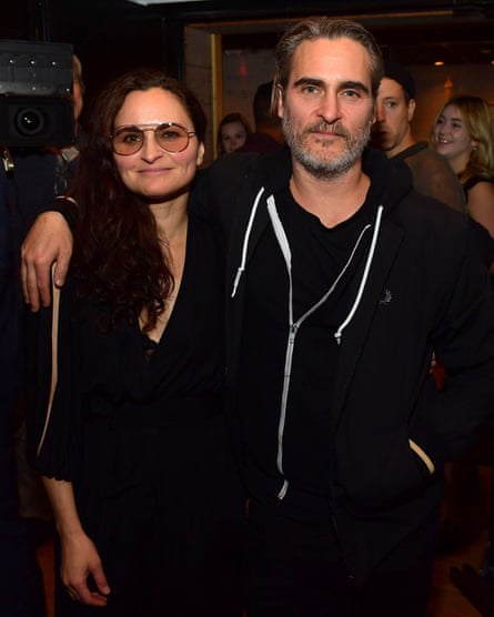 ‘Wonderful’ … Rain and Joaquin Phoenix, who came to her recent record launch fresh from the Joker premiere.