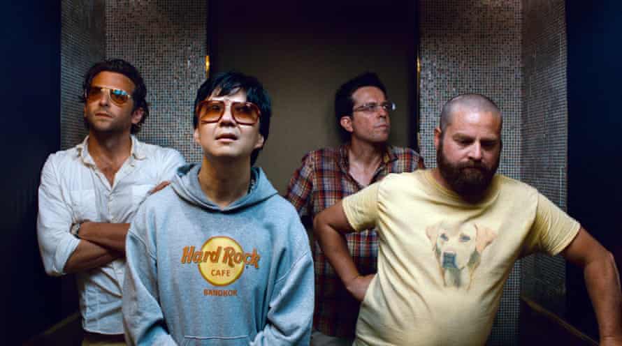 from left, Bradley Cooper, Ken Jeong, Ed Helms and Zach Galifianakis in The Hangover Part II.