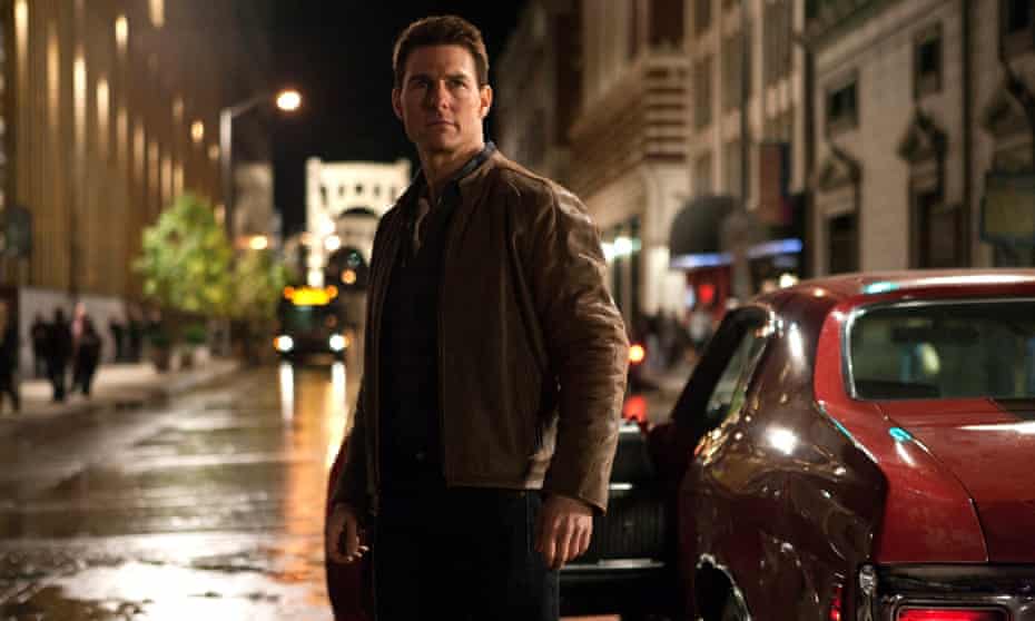 Scene on screen … Tom Cruise in the 2012 film Jack Reacher.