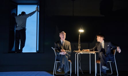 Alan Cumming as Morvan and Daniel Radcliffe as Bertrand in Rough for Theatre II.
