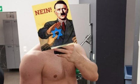 Activists post pictures of themselves with far-right messages
