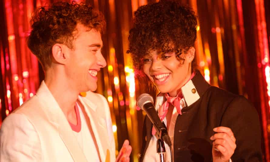 With Olly Alexander in It’s A Sin.
