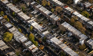 Row houses line streets in Capitol Hill.