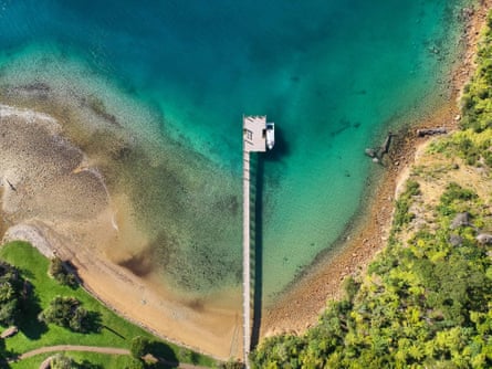A jetty from the air