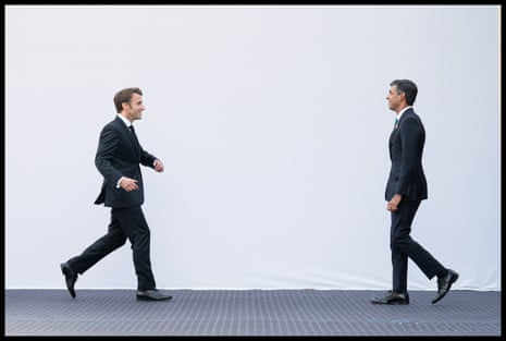 Rishi Sunak (right) meeting Emmanuel Macron at the Cop27 summit in Egypt in November.