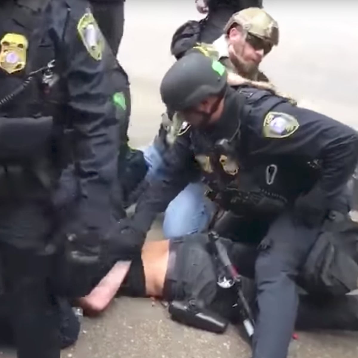 Member Of Portland Militia Style Group Helps Police Arrest Anti Fascist Protester Us News The Guardian
