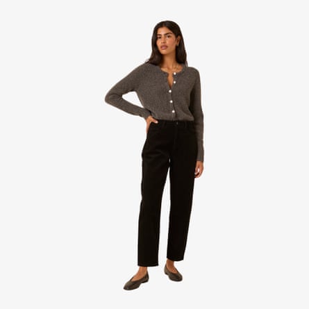 Nobody’s child black Cord Putney Barrel Leg Jeans