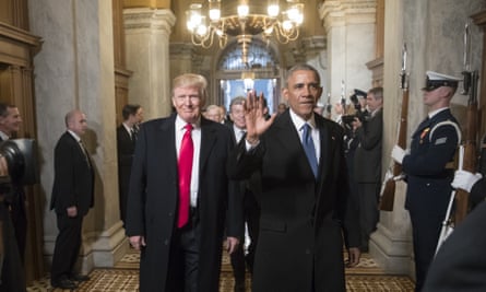 Obama at Donald Trump’s inauguration, January 2017
