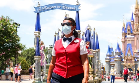 Walt Disney World, along with the company’s other US theme parks, has reopened, with the disclaimer that tourists assume all risks of contracting Covid-19.
