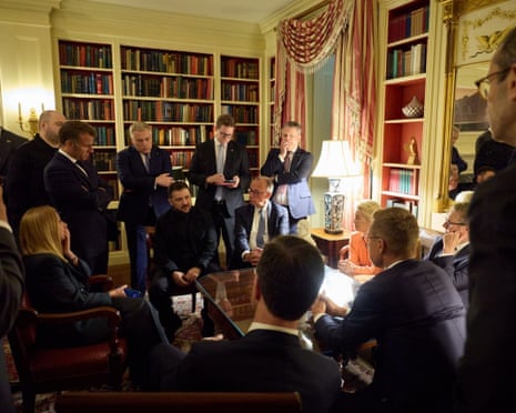 European leaders meeting with Ukraine’s Volodymyr Zelenskyy in Washington DC earlier this week.
