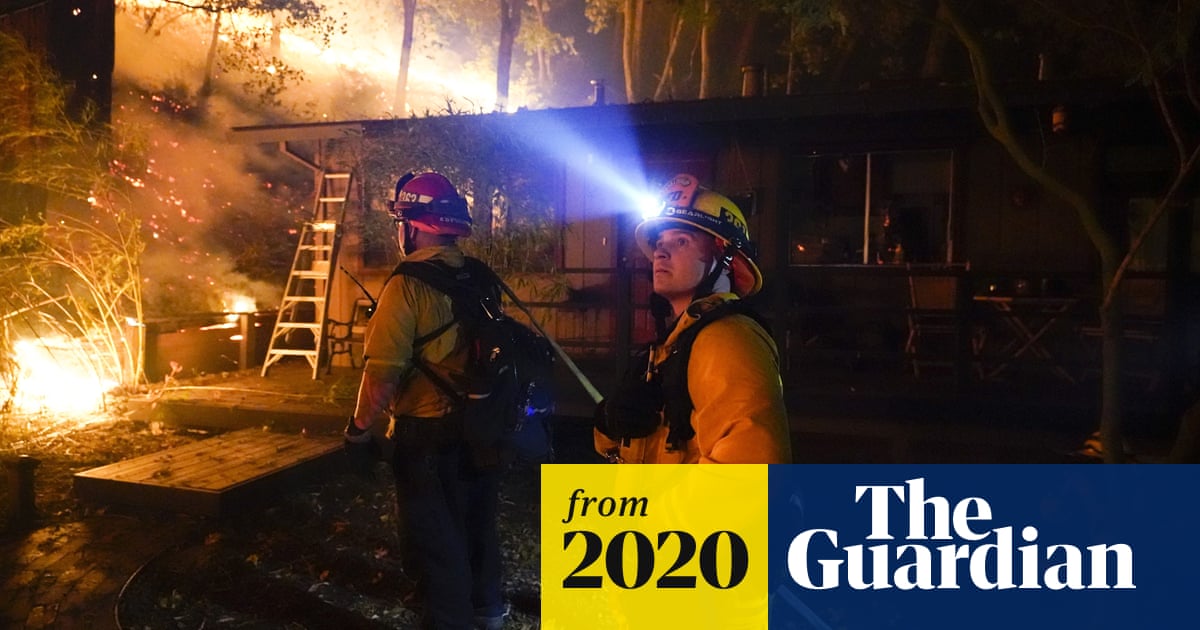 California wildfires: more storms feared as huge blazes burn on