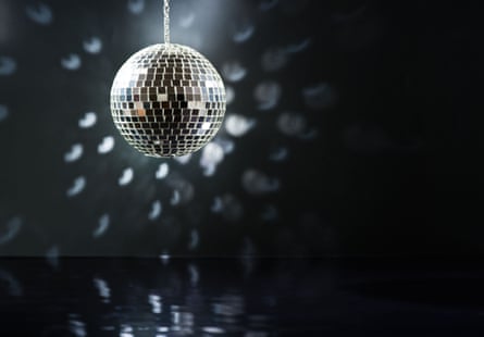 Mirrorball over the dance floor