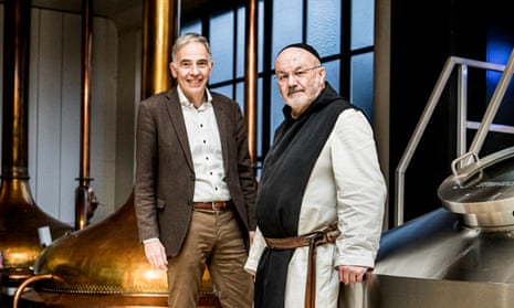 Westmalle brewery’s managing director Philippe Van Assche and abbot Brother Benedikt