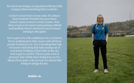 Bobbie Jo of Bradford Park Avenue Ladies Cricket Club.