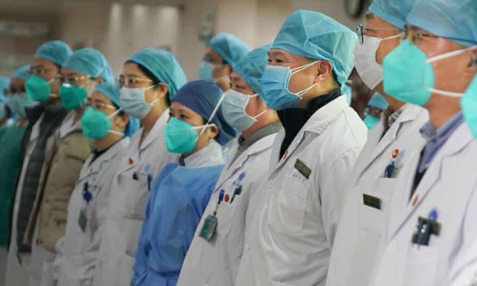 Medical staff of Union Hospital in the fight against the coronavirus.
