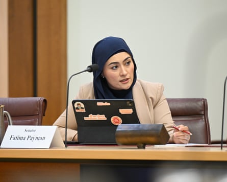 Senator Fatima Payman speaks during Senate estimates