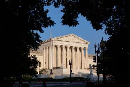 The US supreme court building.