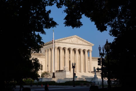 The US supreme court building.