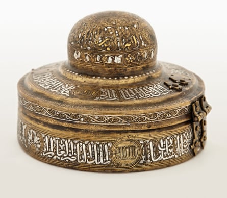 An incense box, one piece on display at the Met’s new exhibit, Jerusalem 1000-1400: Every People Under Heaven.