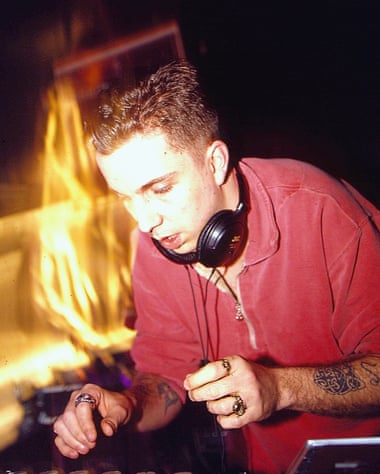Weatherall DJing in 1994.