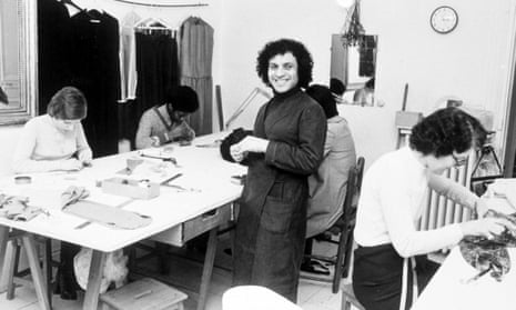 Azzedine Alaïa in his workshop in 1976.
