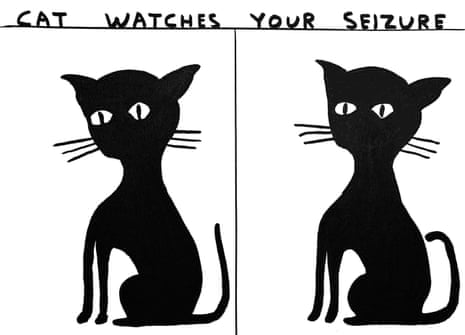 Feline poorly … a detail from Cat Watches Your Seizure.
