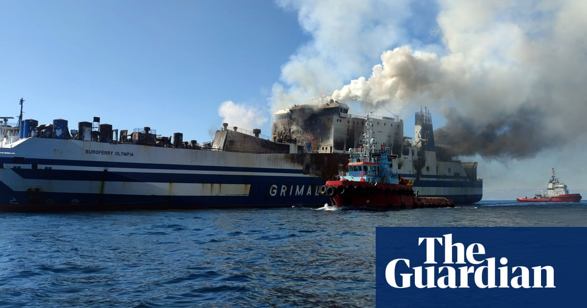 Rescue forces search for 12 missing people in ferry fire near Corfu