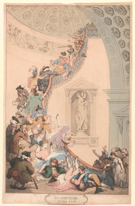 The Exhibition Stare Case, by Thomas Rowlandson