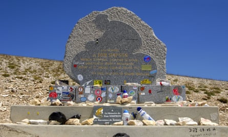 The memorial to Tom Simpson