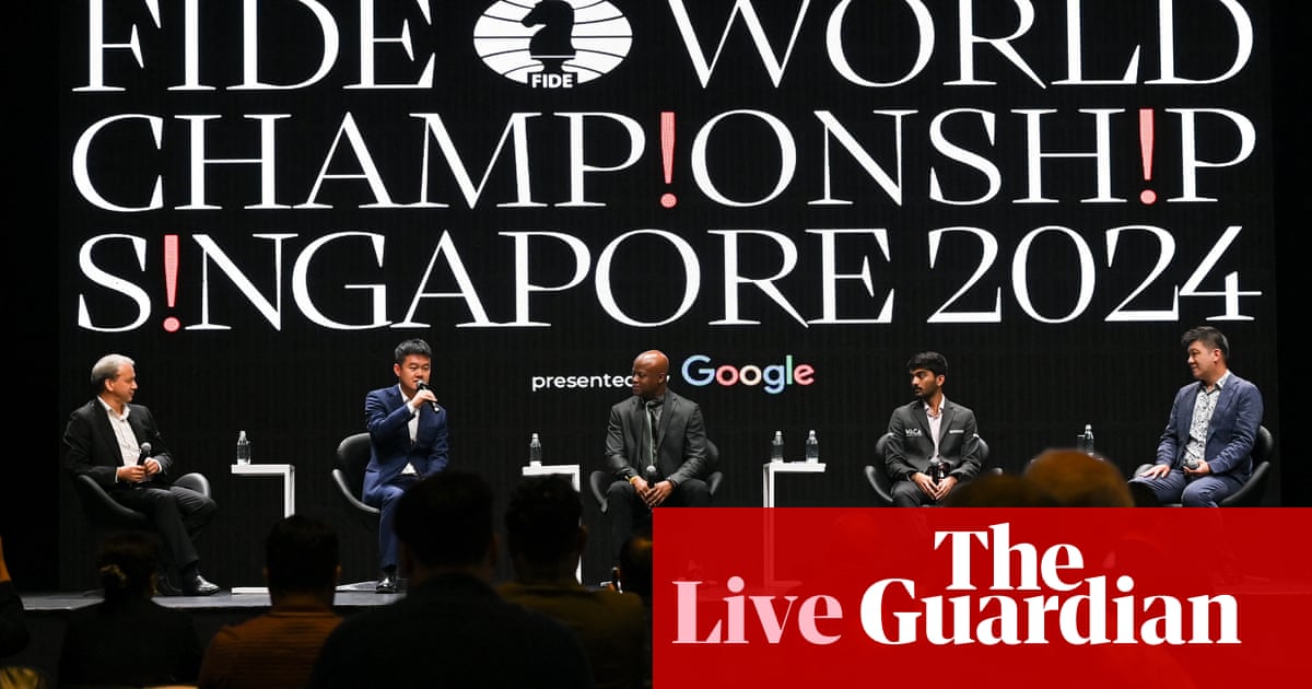 Ding Liren v Gukesh Dommaraju: World Chess Championship 2024 Game 1 - live updates