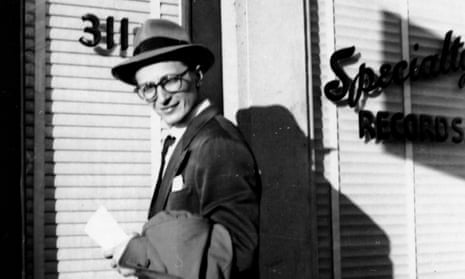 Art Rupe entering the offices of Specialty Records in Los Angeles, California, in 1948.